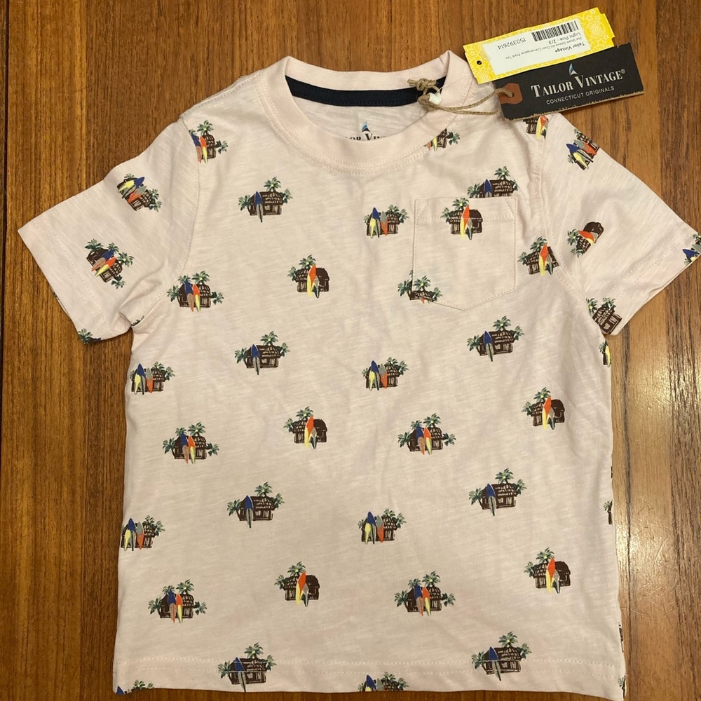 Pink Tailor Vintage surf motif toddler t-shirt